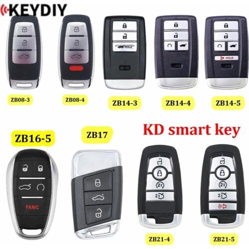 KEYDIY Universal Smart Key ZB08-3/-4 ZB14-3/ZB14-4/ZB14-5 ZB16-5 ZB17 ZB21-4/-5for KD-X2 KD900 Mini KD Fit More than 2000 Models