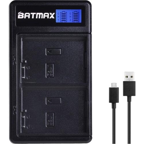 Batmax EN-EL14 EN-EL14A LCD Display USB Dual Charger for Nikon D5600 D5300 D5200 D5100 D3300 D3200 D3100