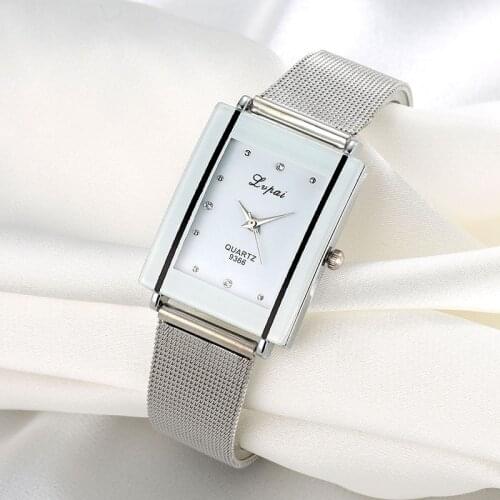 Niche steel strap ladies watch, mesh strap female performance goods quartz watch, stylish and simple