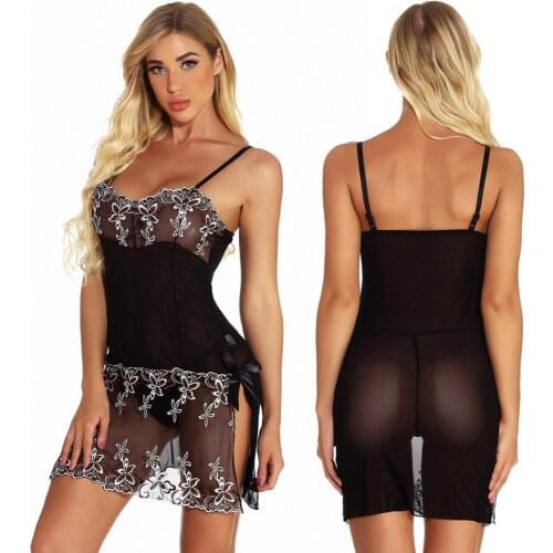 Delivery Within One Day Hot Sales Plus Size S-6XL Lingerie Babydoll Chemise Sleepwear Nightgown Gown Underwear -7088