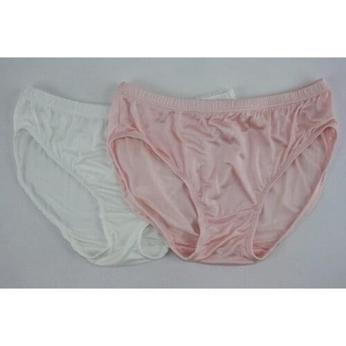 Good quality 100% silk knitting ladies underwear, wrapping code underwear wholesale