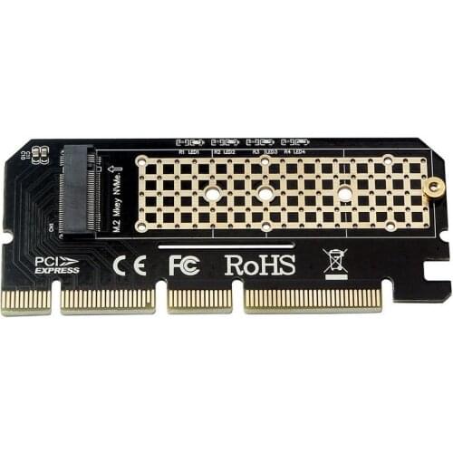 100pcs M Key Full Speed Adapter Network PCI Express Support Expansion Card M.2 NVMe SSD NGFF To PCIE 3.0 X16
