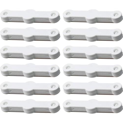 12pcs Installation Buckle Permanent Magnet Rectangular For Affixing Fly Screens Screen Window Heavy Duty Self-adhesive Magnets