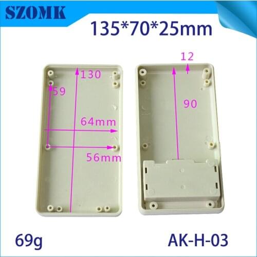 4 pcs/lot abs plastic enclosures for electronics abs plastic housing plastic case electronics 135x70x25 mm