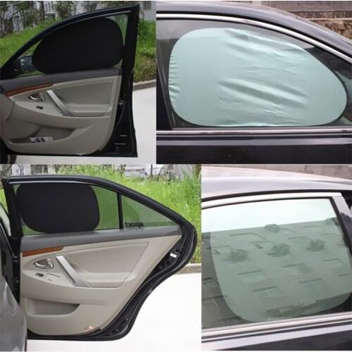 6 Set Car Sun Protection Heat Insulation Sunshield Sunshield Curtain Front Window Rear Car Sun Shield Coated Silver Cloth