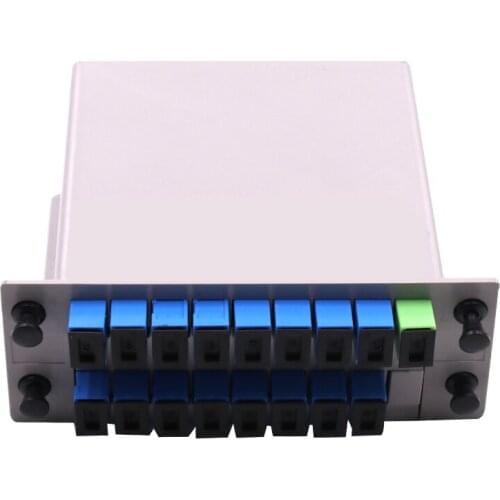 Free Shipping 1:8 Fiber Optical PLC Splitter SC/UPC 1x8 LGX Box Cassette Card Inserting PLC splitter Module