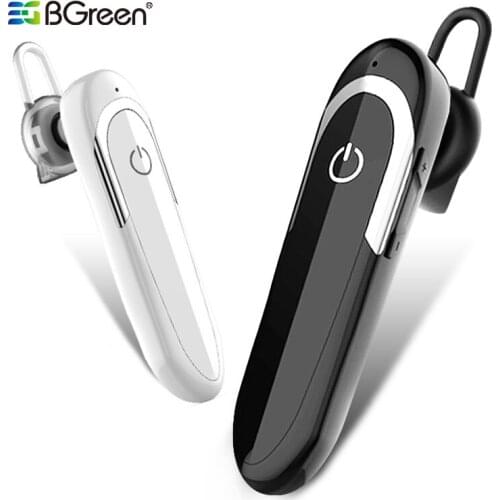 BGreen Business Cell Phone Bluetooth 5.0 Earphone Mobile Phone Hands-Free Call Headset Waterproof Seat Proof Bluetooth Earphone