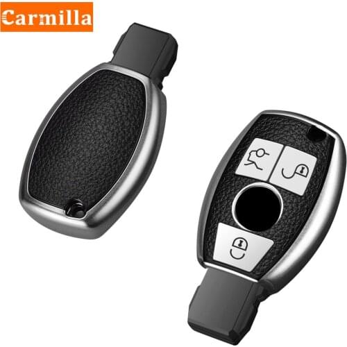 Carmilla TPU Leather Car Remote Key Case Cover Holder for Mercedes Benz A B R G Class GLK GLA GLC GLR W204 W210 W176 W202 W463