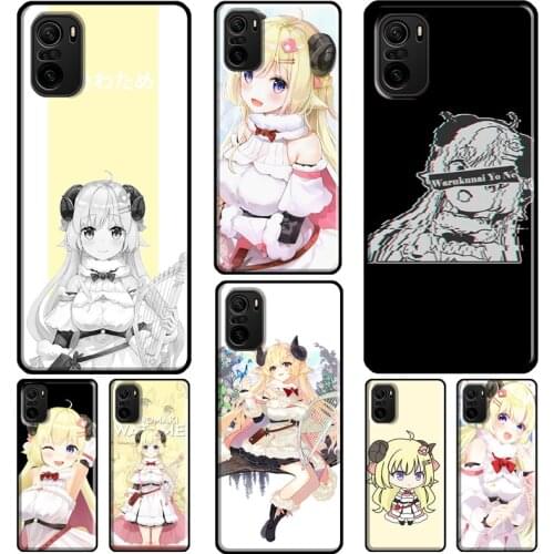 Watame Hololive Case For Xiaomi Redmi Note 10 Pro Note 8 7 8T 9S 8A 9A 9C 9T K40 Note 9 Pro Phone Cover