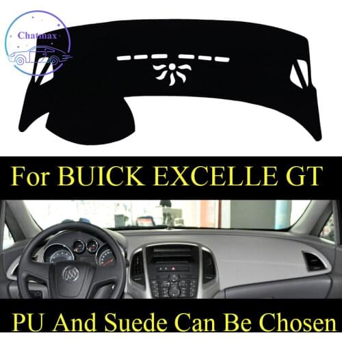 Customize For BUICK EXCELLE GT 2010-2019 Dashboard Console Cover PU Leather Suede Protector Sunshield Pad