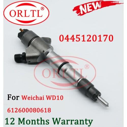 ORLTL 0 445 120 170, 0445120170 Fuel Engine Injector 0445 120 170 For WEICHAI 612600080618 / De'Longhi Truck Weichai WD10