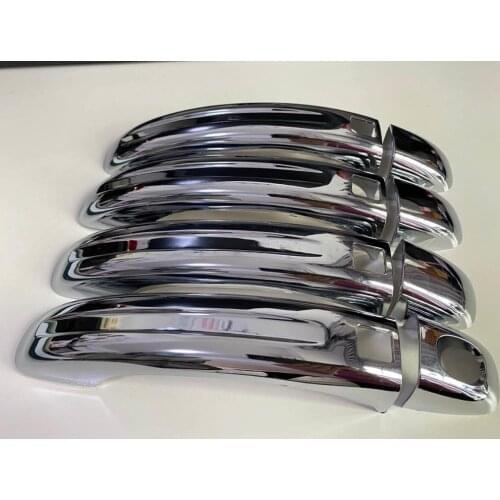 Chrome Door Handle Trim Set Covers with keyless access fit For Audi Q7 4L SUV 2006 - 2014