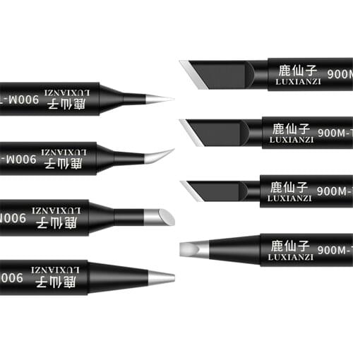 LUXIANZI 8pcs Weller Soldering Iron Tip Lot 900M Tip Soldering Iron Tips Set Lead Free Punta Soldador