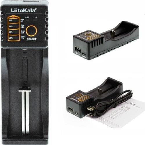 Lii-100 Battery Charger For 26650 16340 RCR123 14500 LiFePO4 1.2V Ni-MH Ni-Cd