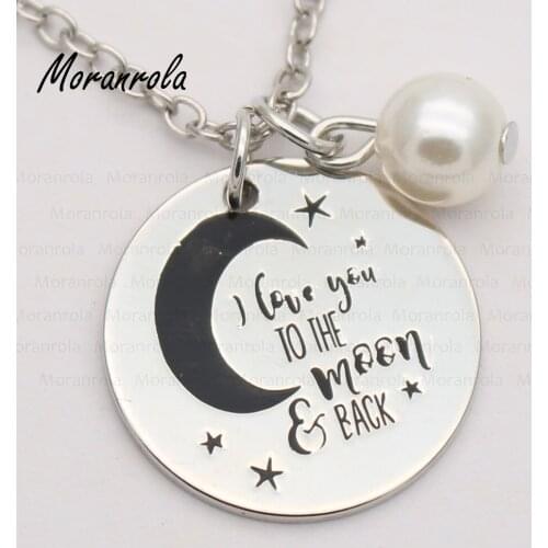 New arrive "I Love You to The Moon and Back "Copper Moon necklace &Keychain, Christmas Gift, Valentines Day Gift 20pcs/lot