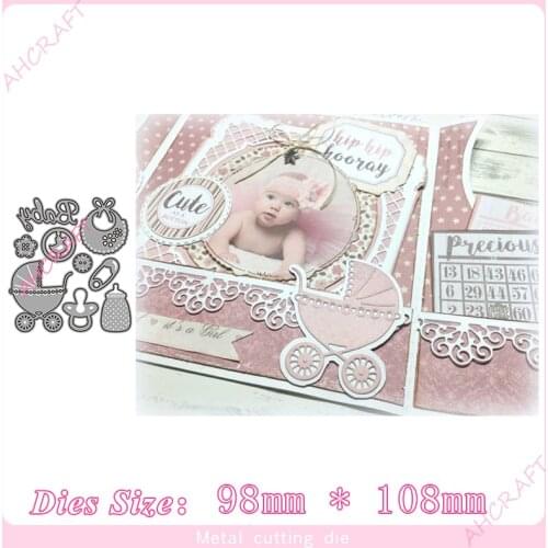 Baby toy parts Metal Cutting Dies for diy Scrapbooking Photo Album Decorative Embossing PaperCard Crafts Die2020