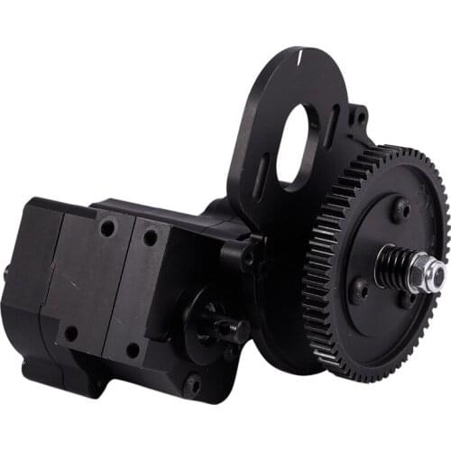 Metal CNC Chassis / Gear Box Transfer Case Center Gearbox Transmission Case 2 Speed For 1/10 Axial SCX10 Wraith 90018 RC Crawler