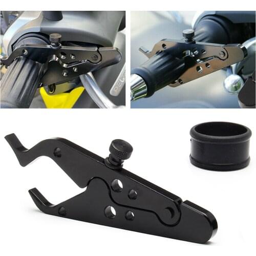 Motorcycle Cruise Control Throttle Lock Assist Retainer Grip Aluminum Universal Throttle Clamp Auxiliary Handle Holder