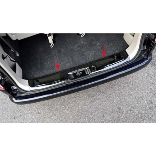 Inner Steel Tail Rear Bumper Protector door Sill Cover Trim For 2009-2020 Nissan NV200 Black 1PCS
