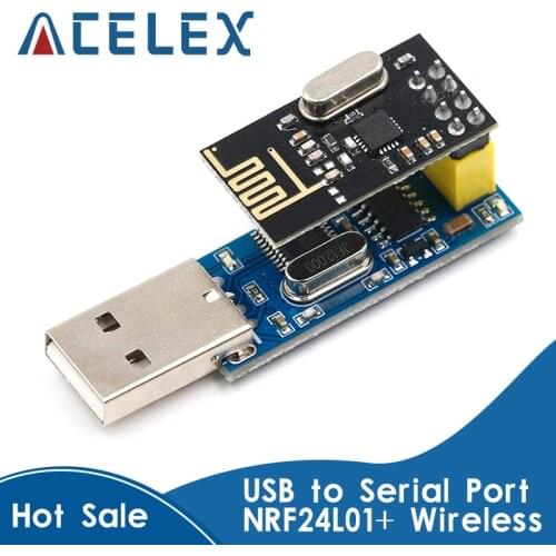 New CH340T USB to Serial Port Adapter Board + 2.4G NRF24L01+ Wireless Module For Arduino