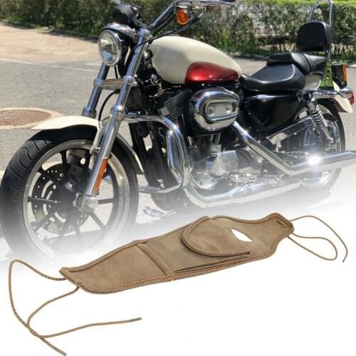 New Vintage Fuel Tank Bag Braided Bronze Rivet Faux Leather Oil Tank Panel Cover Bag for Sportster 883