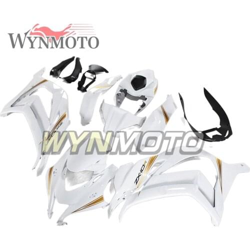 Fairings for ZX10 R 2016 2017 16 17 ABS Plastic Injection Motorcycle Fittings Bodywork White Yellow Fittings Hulls