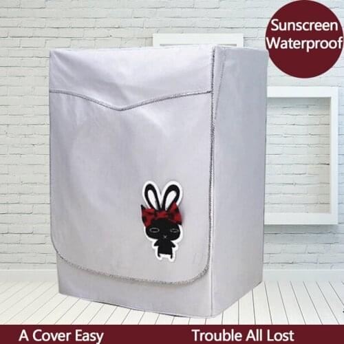 Thick waterproof Sunscreen Front Opening Washing Machine Drum Cover Automatic Washing Machine Dust Cover