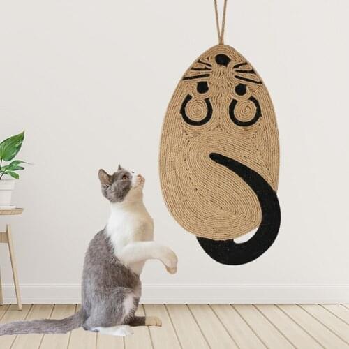 Durable Mouse Shaped Anti Scratch Training Sisal Pad Multi-functional Classic Practical Cat Scratching Climbing Mat