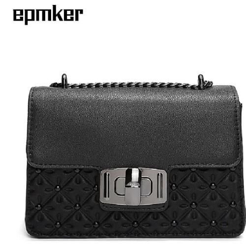 EPMKER 2021 Luxury Designer Handbags Fashion Purses and Handbag Chains Shoulder Bag Pearlssatchels Bag Mini Crossbody Bag Flap