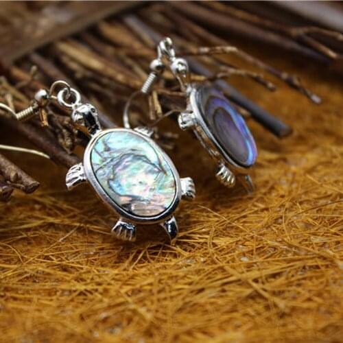 High Fashion Original Design Natural Stone Jewelry Earrings Owl Tortoise Women Jewelry Accessories Large Exaggerated Earrings