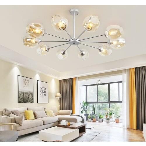 Scandinavian post-modern minimalist living room dining room pendant lamp bar creative personality Crescent light pendant lights