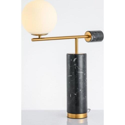 Ins modern metal personality glass marble ball lamp decoration art hotel mock up room light