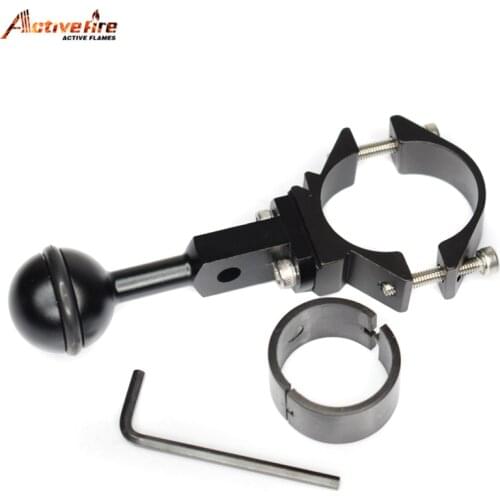 Photography fill light fixture 25/30/35mm buoyancy spherical joint clamp extension arm spherical bracket diving flashlight