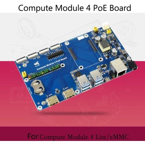 Raspberry Pi Compute Module 4 IO Board With PoE Feature for all Variants of CM4