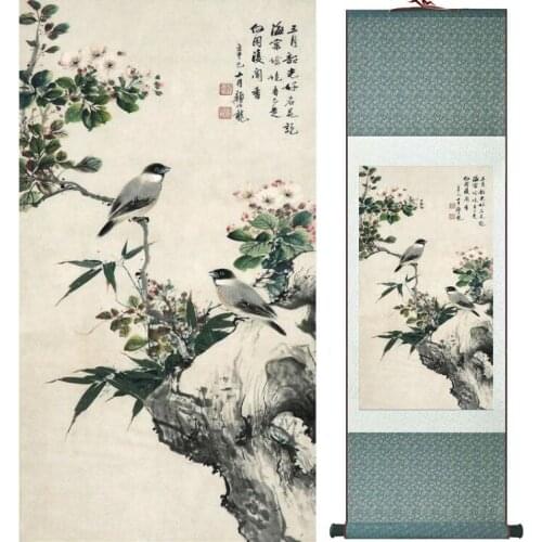 YanBolong Birds and flowers painting home office decoration painting living room painting No.033110