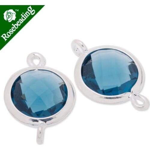 11.5x17.5mm framed glass,metal framed glass,Faceted glass,montana,connectors,gemstone bezel,Sold 5pcs/lot-C3671