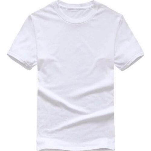 2021 Summer New Men Causal O-neck Basic T-shirt 100% Cotton White Solid T Shirt Male High Quality Classical Tops XS-XXL