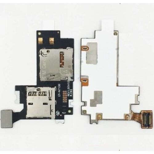 30pcs/lot New Micro SD SIM Card tray holder Reader Memory Card Connector Flex Cable Ribbon for Samsung Note 2 N7100