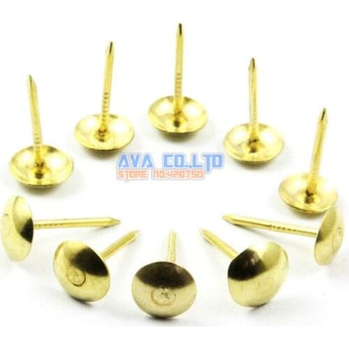 500 Pieces 8x15mm Gold Upholstery Tacks Nails