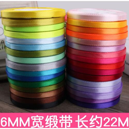 6mm wide ribbon cloth ribbon red gold hair ribbon with 6 mm package file