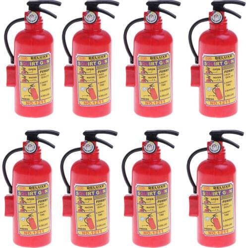 8 Pcs Fire Extinguisher Squirt Water Guns Outdoor Summer Toys Fireman