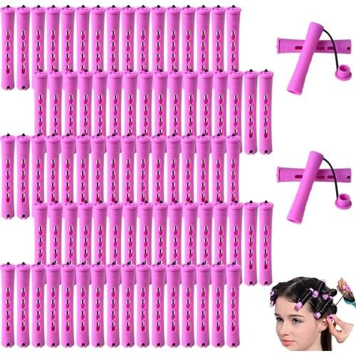 80Pcs Hair Perm Rods Set Cold Wave Perming Rods Hair Roller Curlers Salon Curling Rollers Hairdressing Styling Tools