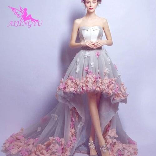 AIJINGYU 2021 2020 girl Customized new hot selling cheap ball gown lace up back formal bride dresses wedding dress TJ215