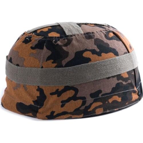 WWII GERMAN SOLDIER FALLSCHIRMJAGER PARATROOPER M38 HELMET COVER SPRING OAK LEAF - World military Store