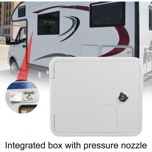 White Unique Gravity Water Inlet Hatch Lock Plastic Water Fill Lock Precise RV Accessories