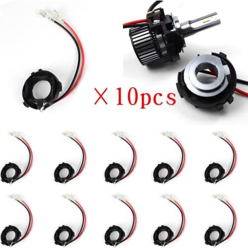 Free Shipping 10Pcs/Lot H7 Led Adapter For VW Golf 7 MK7 Headlamp Bulb Socket Retainer Base Dyoung Headlight Connector D114