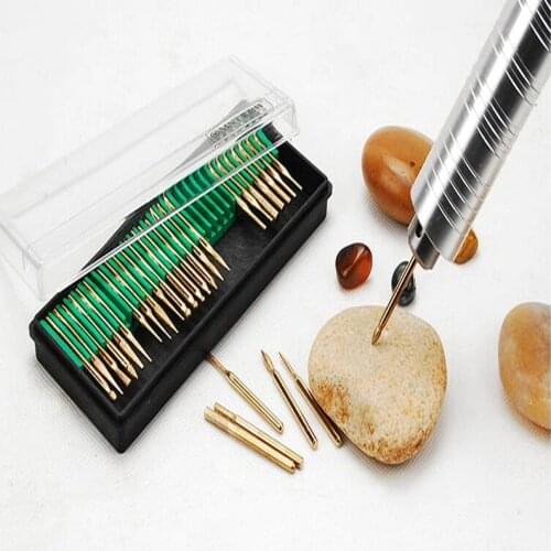 Free shipping of 30PCS/kit assorted electroplated diamond grinding heads grinding wheels carving polishing rods for jade&nail