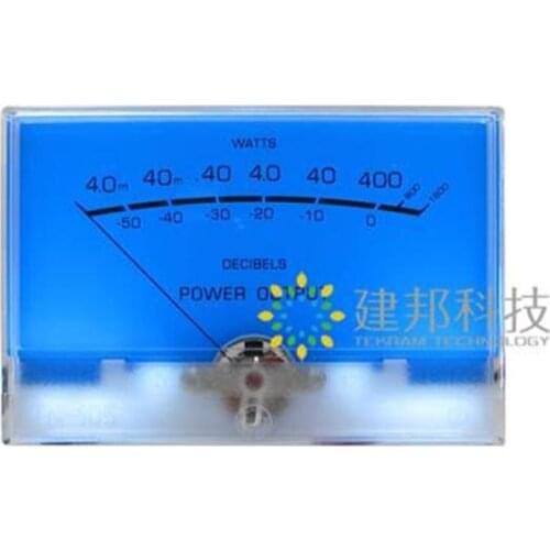 Big Size Classic Mai Jingtu Lake blue DB Level Header Audio Power Amplifier VU Meter
