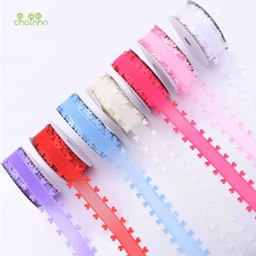 Chainho,15 Yard / Roll,High quality,Heart Ribbon Series For DIY Handmade Gifts,Crafts Packing,Wedding,Hair Accessories,Materials