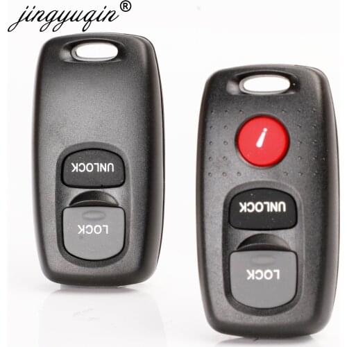Jingyuqin Remote Key Case Shell Cover for Mazda 2 3 6 323 626 Key Blank Keyless Entry Fob 2/3 Buttons Car Key Replacement